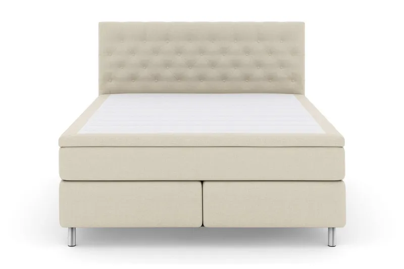 Select No 4 Kontinentalsäng 180x200 Fast/Medium - Beige/Metall — Beige/Metall
