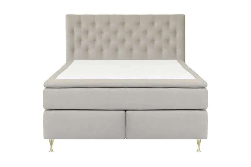 Select No 4 Kontinentalsäng 210x210 Fast - Beige/Guld — Beige/Guld