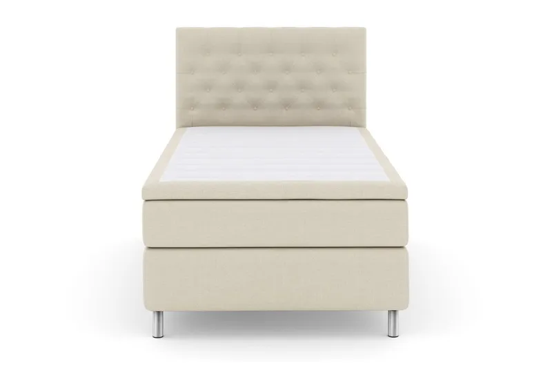 Select No 5 Komplett Sängpaket 120x200 Fast Latex - Beige/Metall (Art.nr 252191) — Beige/Metall