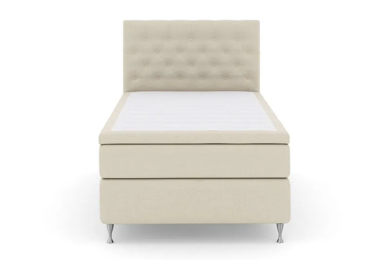 Select No 5 Komplett Sängpaket 120x200 Fast Latex - Beige/Silver (Art.nr 250031) — Beige/Silver