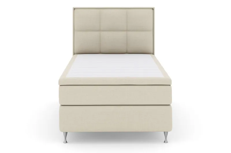 Select No 5 Komplett Sängpaket 120x200 Fast Latex - Beige/Silver (Art.nr 250151) — Beige/Silver