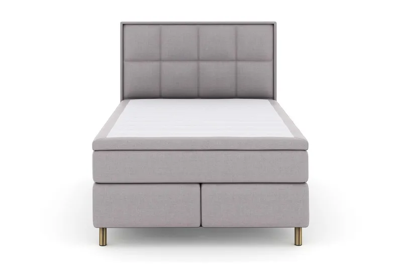 Select No 5 Komplett Sängpaket 140x200 Fast/Medium Latex - Ljusgrå/Koppar — Ljusgrå/Koppar