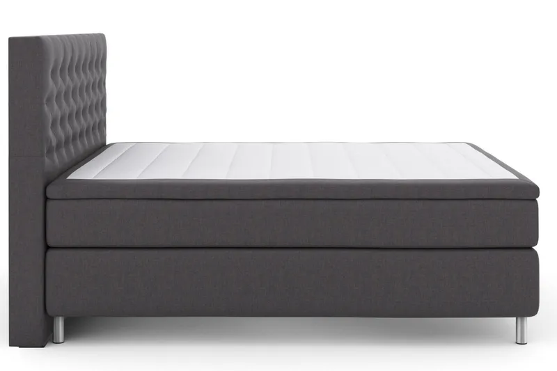 Select No 5 Komplett Sängpaket 160x200 Medium Latex - Mörkgrå/Metall — Mörkgrå/Metall