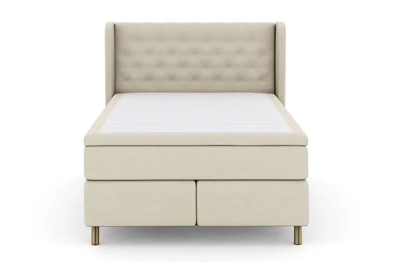 Select No 5 Komplett Sängpaket 160x200 Medium Watergel - Beige/Koppar (Art.nr 252759) — Beige/Koppar