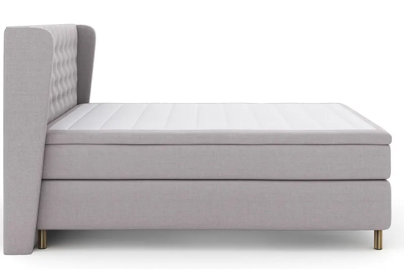 Select No 5 Komplett Sängpaket 180x200 Fast Latex - Ljusgrå/Koppar — Ljusgrå/Koppar