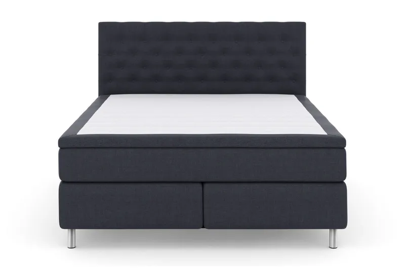 Select No 5 Komplett Sängpaket 210x210 Fast Latex - Blå/Metall (Art.nr 252204) — Blå/Metall
