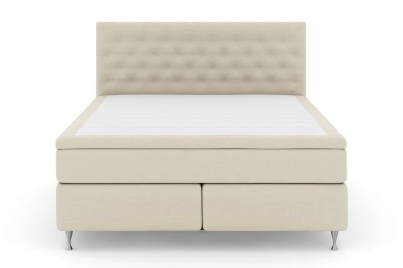 Select No 5 Komplett Sängpaket 210x210 Fast/Medium Watergel - Beige/Silver (Art.nr 250027) — Beige/Silver