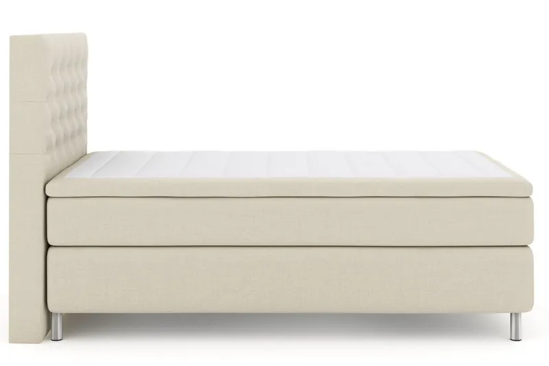 Select No 5 Kontinentalsäng 120x200 Medium Watergel - Beige/Metall — Beige/Metall