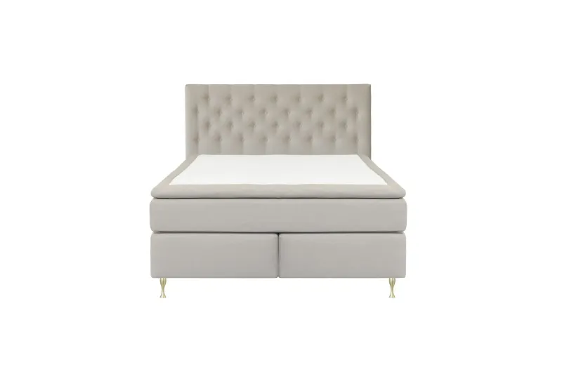 Select No 5 Kontinentalsäng 180x200 Fast/Medium Watergel - Beige/Guld — Beige/Guld