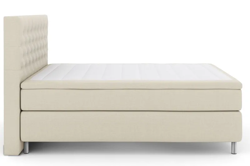 Select No 5 Kontinentalsäng 180x200 Medium Watergel - Beige/Metall — Beige/Metall