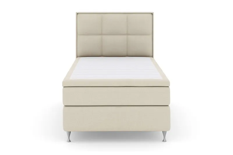 Select No 6 Komplett Sängpaket 120x200 Fast Latex/Memory - Beige/Silver (Art.nr 254951) — Beige/Silver