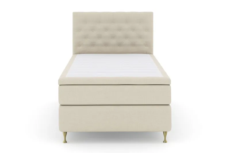 Select No 6 Komplett Sängpaket 120x200 Medium Memory/Pocket - Beige/Guld (Art.nr 255391) — Beige/Guld