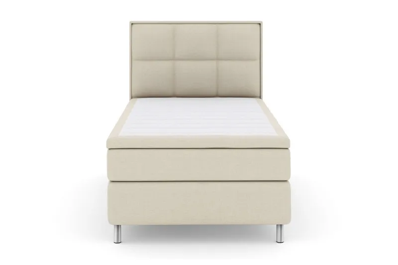 Select No 6 Komplett Sängpaket 120x200 Medium Memory/Pocket - Beige/Metall (Art.nr 257191) — Beige/Metall