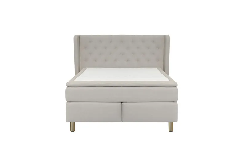 Select No 6 Komplett Sängpaket 140x200 F/M Memory/Pocket - Beige/Koppar (Art.nr 257395) — Beige/Koppar