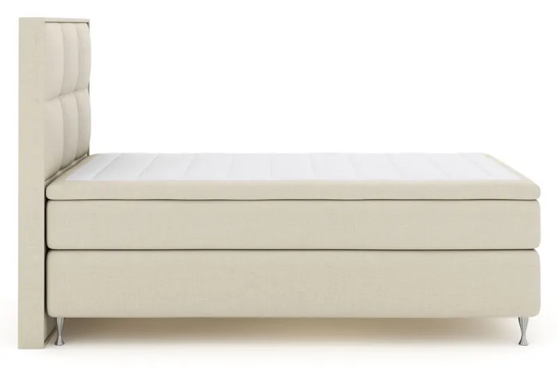 Select No 6 Komplett Sängpaket 160x200 Fast Memory/Pocket - Beige/Silver (Art.nr 255019) — Beige/Silver