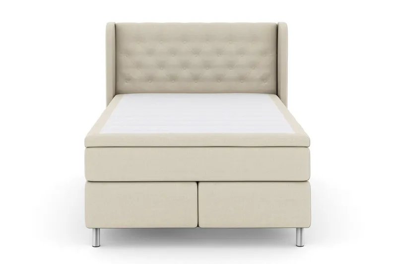 Select No 6 Komplett Sängpaket 160x200 Medium Latex/Memory - Beige/Metall (Art.nr 256779) — Beige/Metall