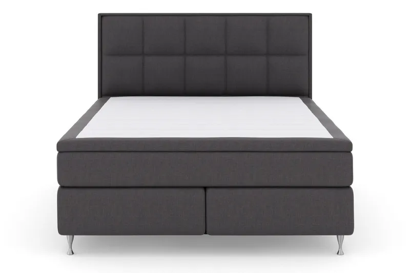 Select No 6 Komplett Sängpaket 180x200 Fast Watergel - Mörkgrå/Silver — Mörkgrå/Silver