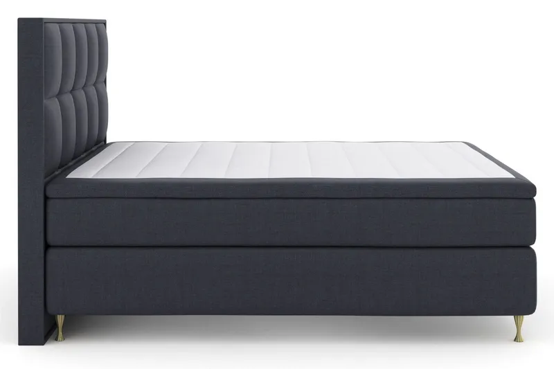 Select No 6 Komplett Sängpaket 180x200 Medium Watergel - Blå/Guld — Blå/Guld