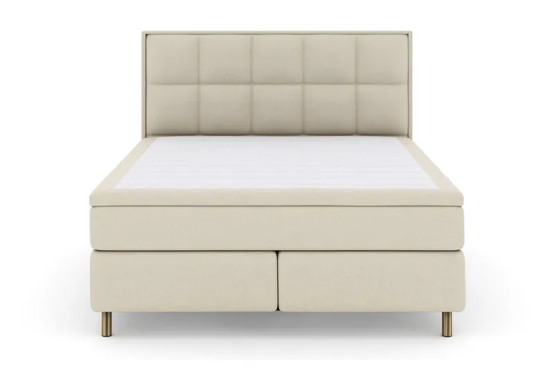 Select No 6 Komplett Sängpaket 210x210 Fast Watergel - Beige/Koppar — Beige/Koppar
