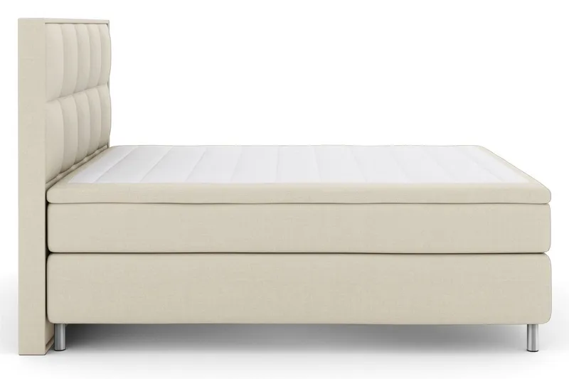 Select No 6 Komplett Sängpaket 210x210 Medium Latex/Memory - Beige/Metall (Art.nr 257147) — Beige/Metall