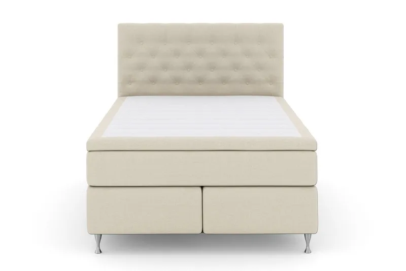 Select No 6 Kontinentalsäng 140x200 Fast/Medium Latex/Memory - Beige/Silver — Beige/Silver