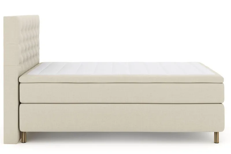 Select No 6 Kontinentalsäng 160x200 Fast Memory/Pocket - Beige/Koppar — Beige/Koppar