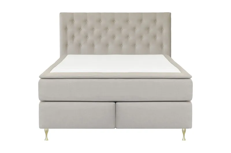 Select No 6 Kontinentalsäng 180x200 Fast/Medium Watergel - Beige/Guld — Beige/Guld