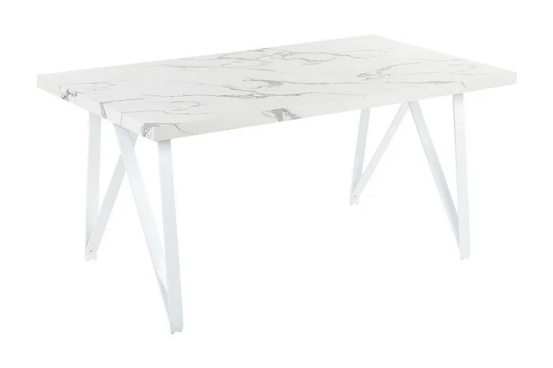 Senneterre Matbord 90x160 cm - Vit/Grå — Vit/Grå