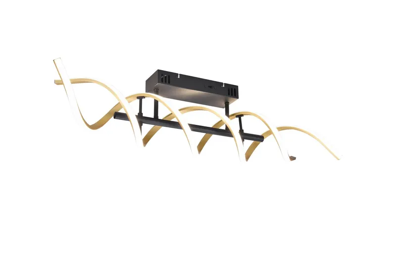 Sequence LED Plafond mattmässing/ mattsvart - Matt mässing/Matt svart — Trio Lighting