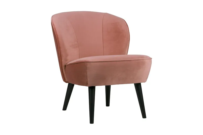 Serra Sammetsfåtölj - Rosa — WOOOD
