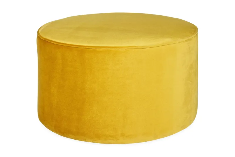 Serra Sittpuff Låg Rund - Ockra — WOOOD