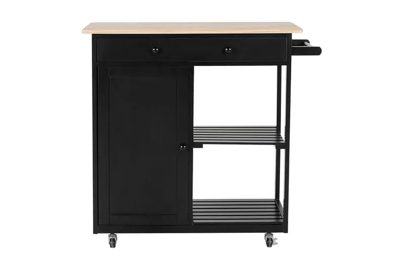 Serveringsbord Trapani 75 cm - Svart — Svart