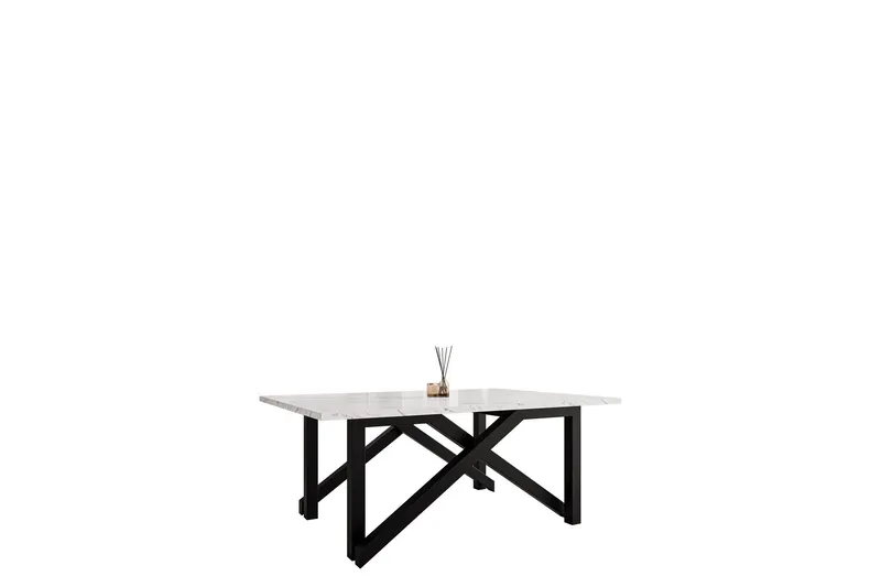 Seyloren Soffbord 100 cm - Vit/Svart (Art.nr 3116113) — Vit/Svart