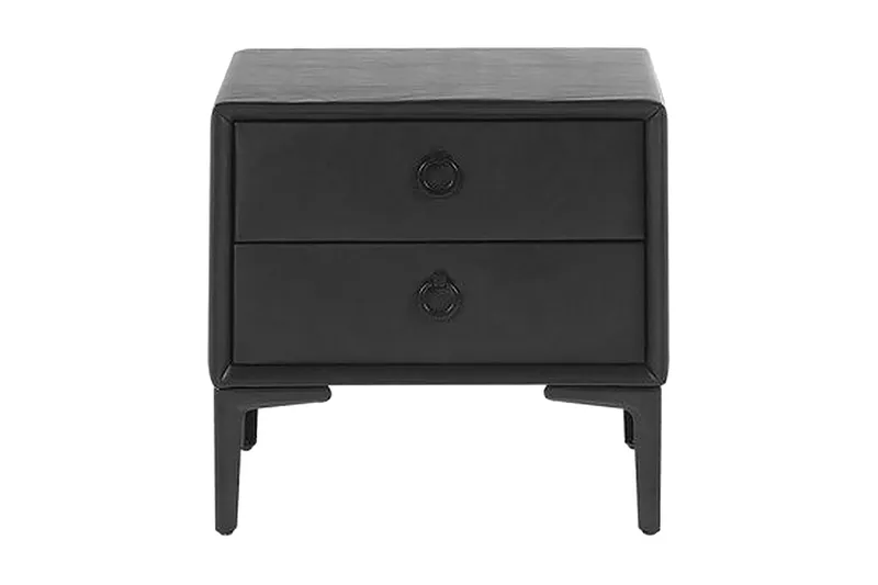 Sezanne Sängbord 44 cm - Konstläder/Svart — Konstläder/Svart