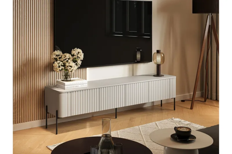 Sherie Tv-bänk 190x40 cm - Beige — Beige