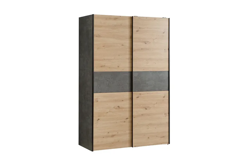 Shipts Garderob 62x120 cm - Ljus Natur/Grå — Ljus Natur/Grå
