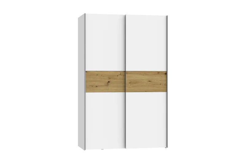 Shipts Garderob 62x120 cm - Vit/Brun — Vit/Brun
