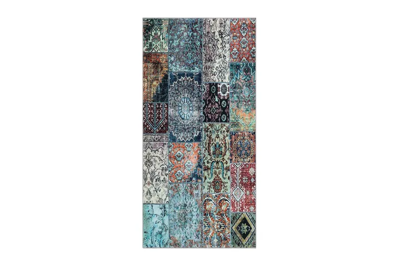 Shiraz Wiltonmatta 80x300 cm Oval - Flerfärgad — KM Home