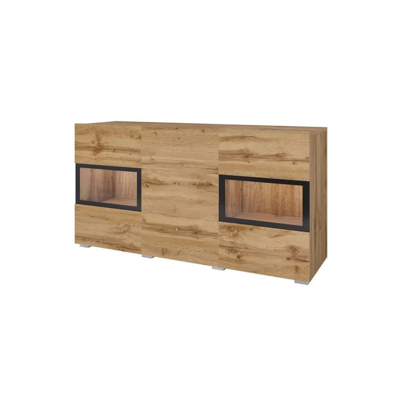 Sideboard Baros 2 Dörrar med 3 Lådor - Wotan Ek — Wotan Ek