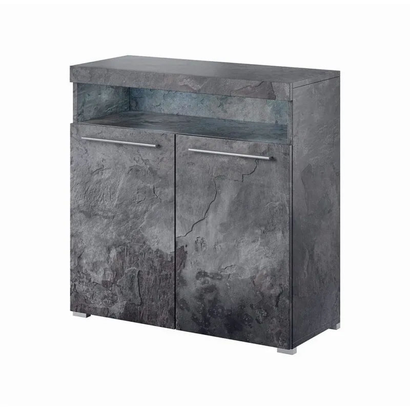 Sideboard Indien 2 Dörrar - Skiffer — Skiffer