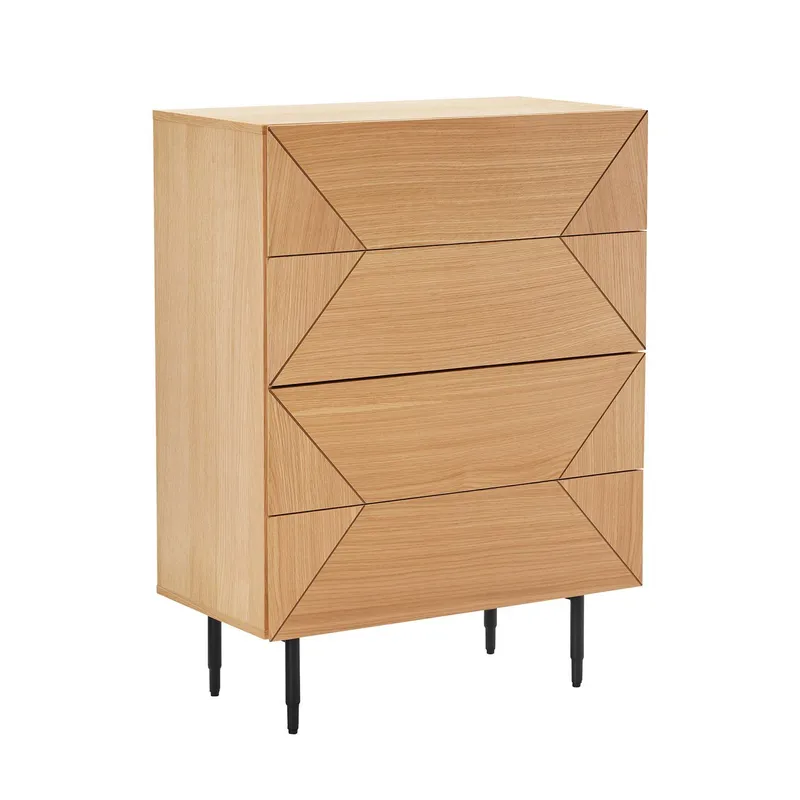Sideboard Nate ek 75x40x102 cm - Beige — Beige