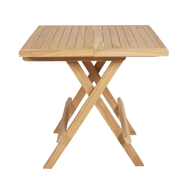 Sidobord för utomhusbruk Tropea fällbart sidobord 50 cm - trä — trä