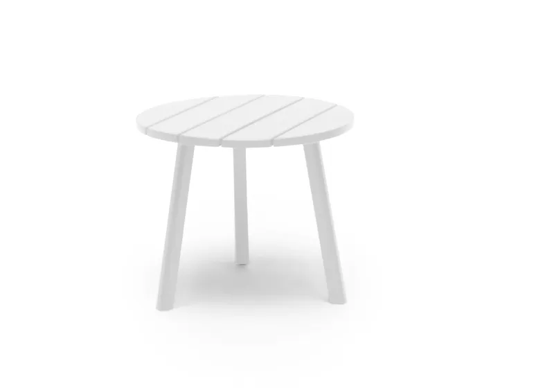 Sidobord Hillerstorp Tennessee Ø50 cm - Vit — Hillerstorp