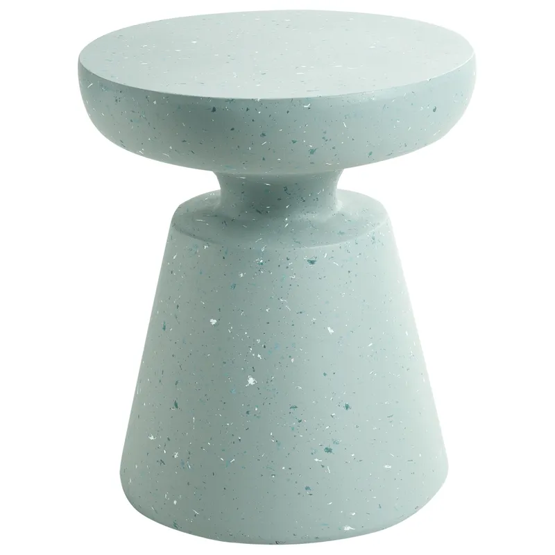 Sidobord utomhus Mincio 45 cm Terrazzoeffekt - Grön — Grön