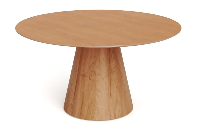 Siena Stort Matbord Runt 150cm Fanér - Ek — Bark