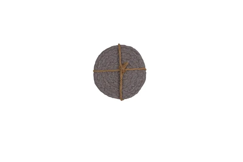 Sigge Glasunderlägg 10 cm - Grå — Grå