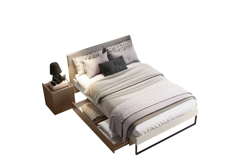 Sigmana Möbelset För Sovrum - Ljusgrå/Beige (Art.nr 3098652) — Ljusgrå/Beige