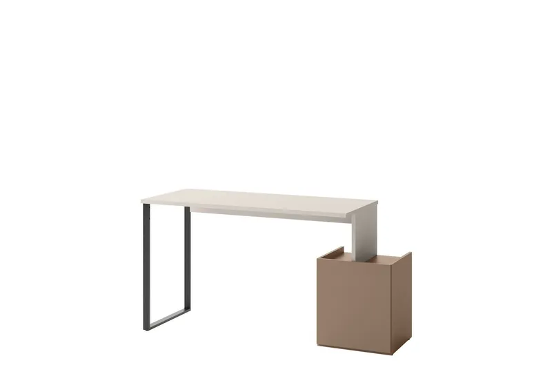 Sigmana Skrivbord 125x55 cm - Ljusgrå/Brun — Ljusgrå/Brun