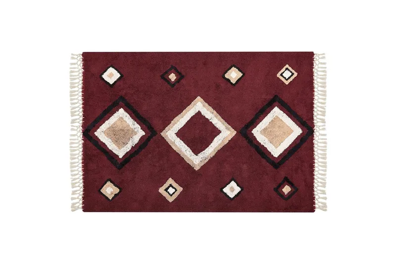 Siirt Bomullsmatta 160x230 cm - Röd — Röd