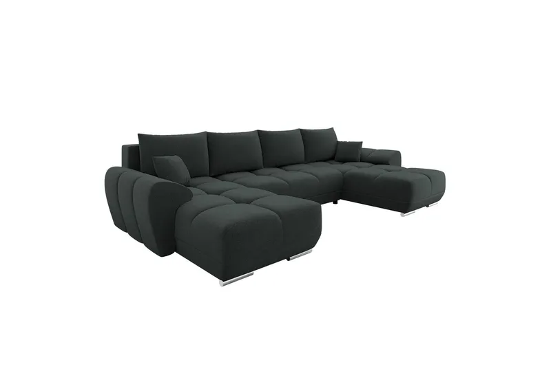 Simerly Bäddsoffa Dubbeldivan 4-sits - Svart — Svart